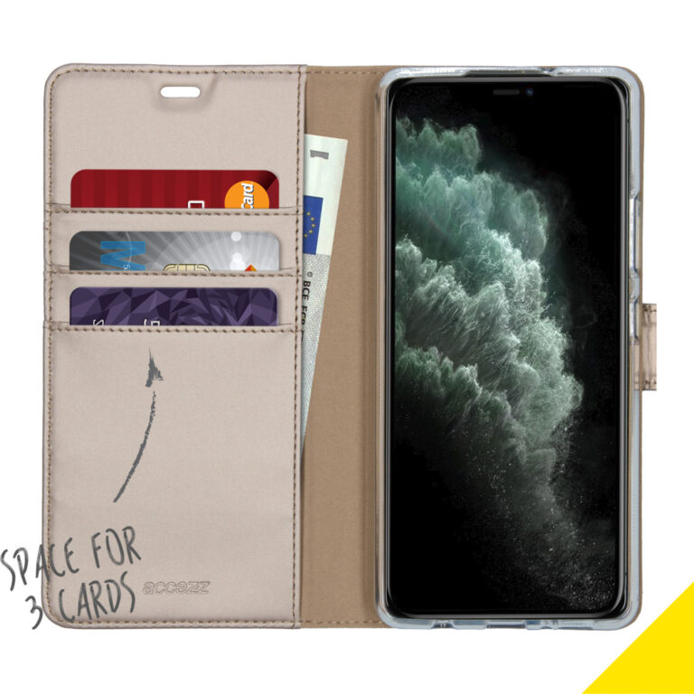 Accezz Wallet Softcase Bookcase Samsung Galaxy A42 - Goud - Afbeelding 3