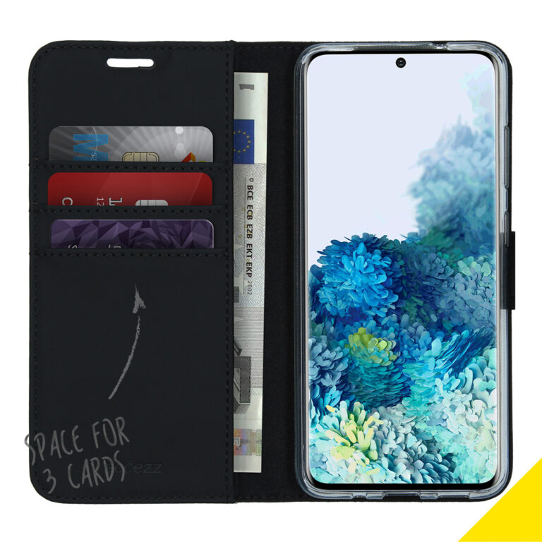 Accezz Wallet Softcase Bookcase Samsung Galaxy S20 - Zwart - Afbeelding 3