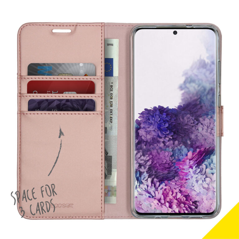 Accezz Wallet Softcase Bookcase Samsung Galaxy S20 Plus - Rosé Goud - Afbeelding 3