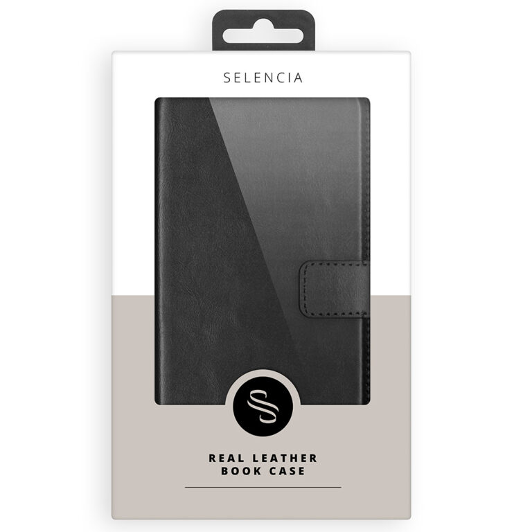Selencia Echt Lederen Bookcase Samsung Galaxy A51 - Zwart - Afbeelding 10