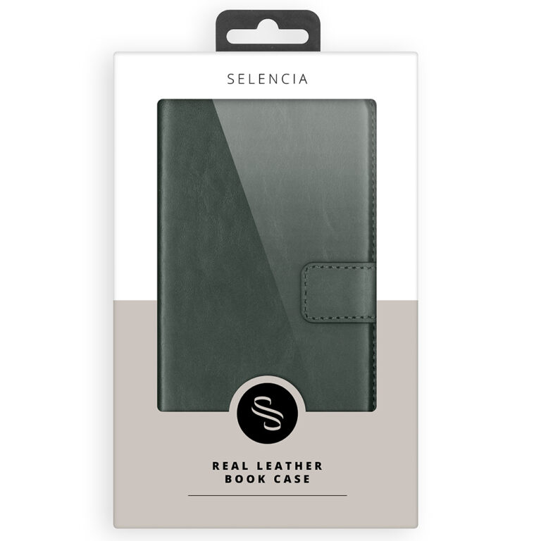 Selencia Echt Lederen Bookcase Samsung Galaxy A51 - Groen - Afbeelding 10
