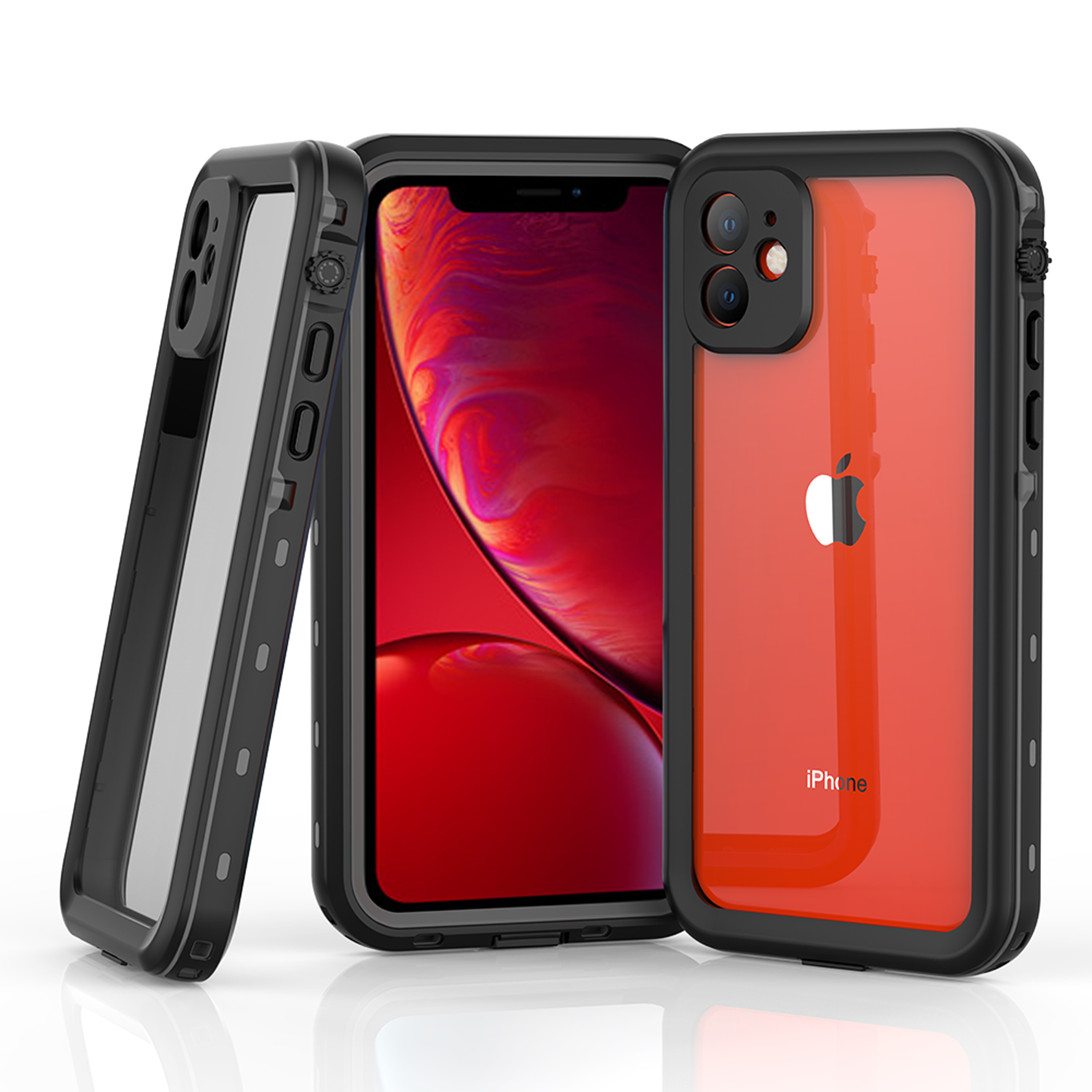 Redpepper Dot Plus Waterproof Backcover Apple iPhone 11 - Zwart - Afbeelding 5