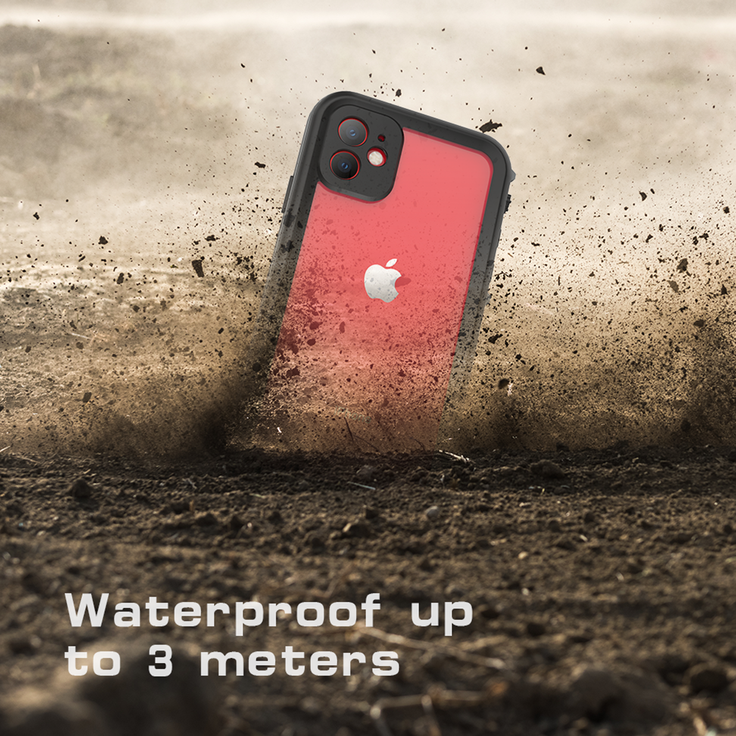 Redpepper Dot Plus Waterproof Backcover Apple iPhone 11 - Zwart - Afbeelding 7
