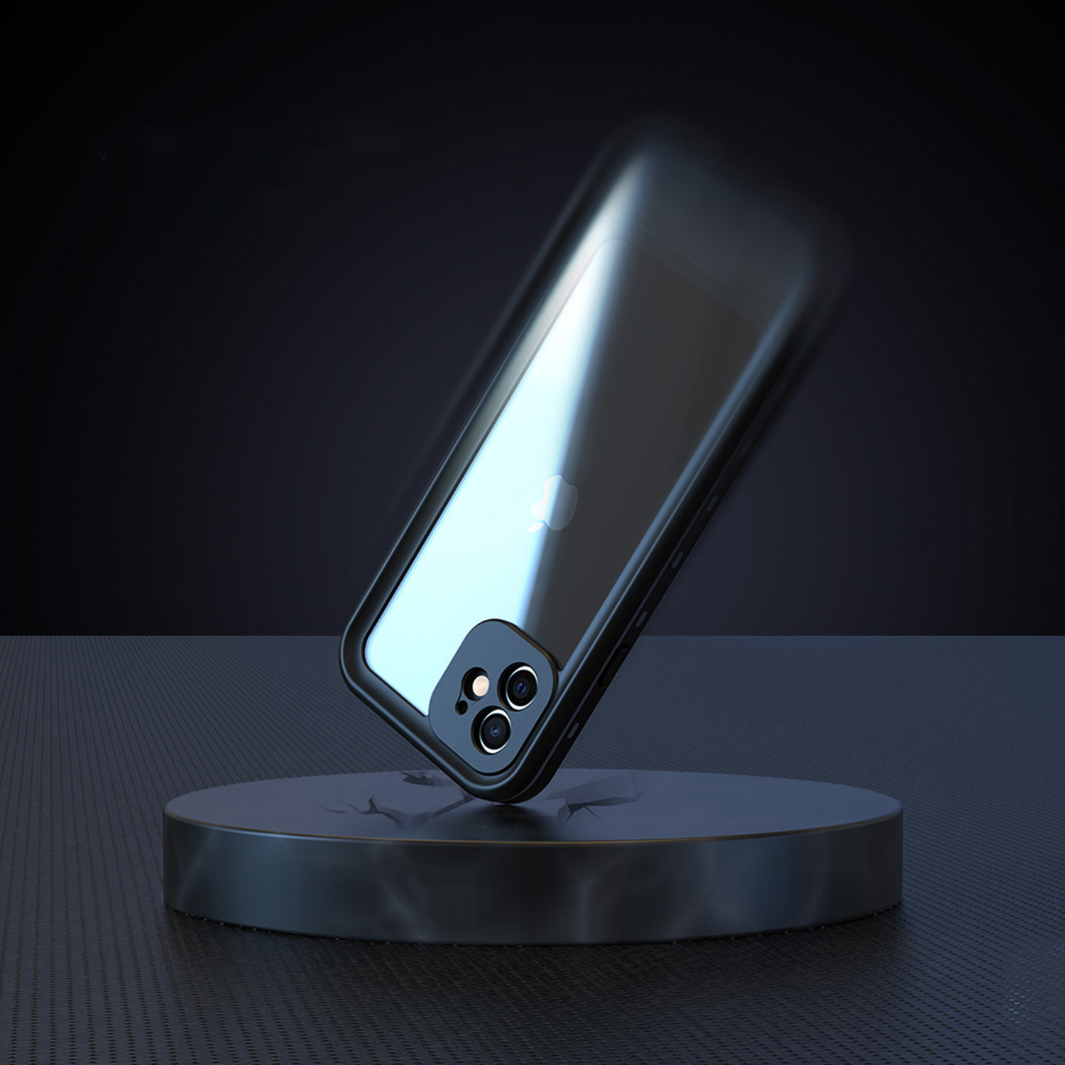 Redpepper Dot Plus Waterproof Backcover Apple iPhone 12 - Zwart - Afbeelding 4