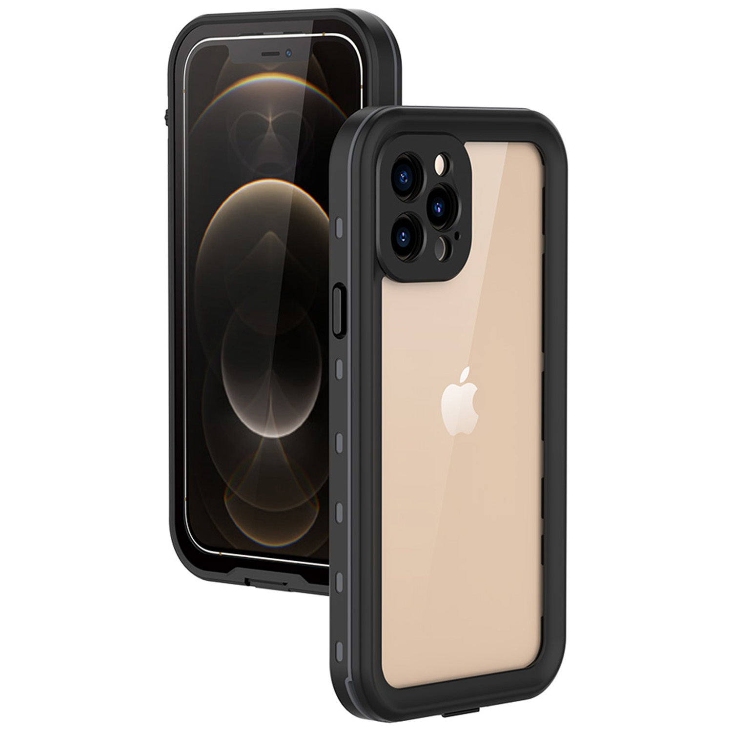 Redpepper Dot Plus Waterproof Backcover Apple iPhone 12 Pro – Zwart