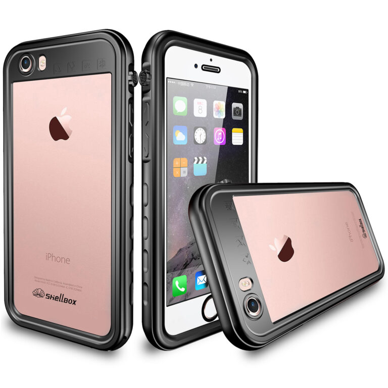 Redpepper Dot Plus Waterproof Backcover Apple iPhone SE (2022 / 2020) / 8 / 7 / 6(s) - Zwart - Afbeelding 2