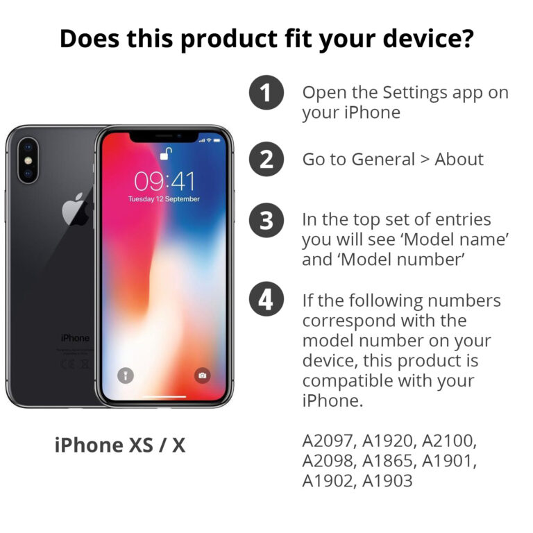 Redpepper Dot Plus Waterproof Backcover Apple iPhone Xs / X - Zwart - Afbeelding 4