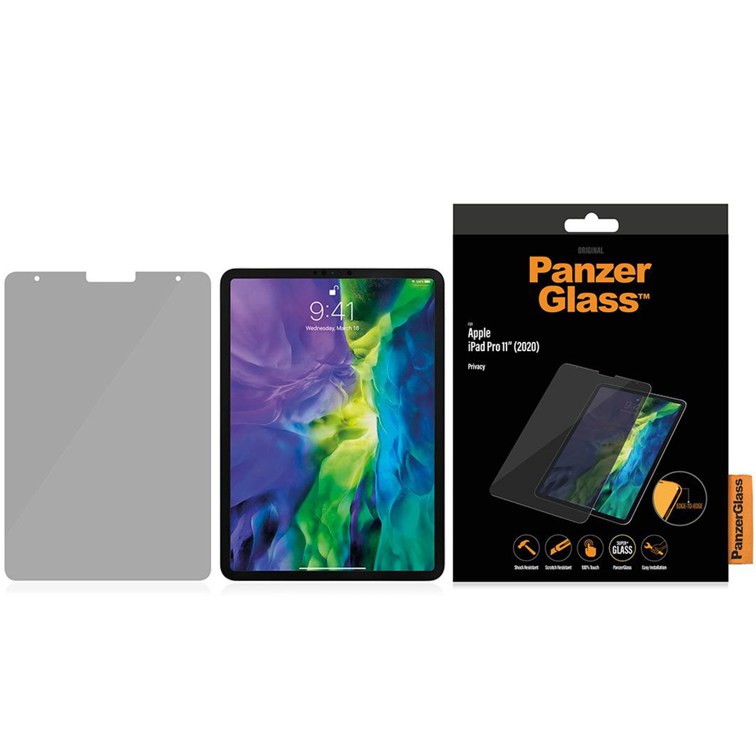 PanzerGlass Privacy Screenprotector Apple iPad Pro 11 (2018/2020/2021/2022) / Air 5 (2022) / Air 4 (2020) - Afbeelding 2