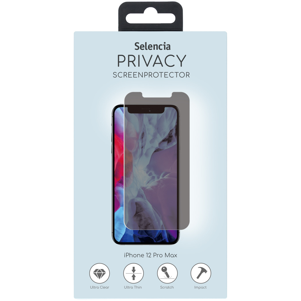 Selencia Gehard Glas Privacy Screenprotector Apple iPhone 12 Pro Max