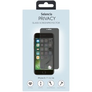 Selencia Gehard Glas Privacy Screenprotector Apple iPhone SE (2022 / 2020) / 8 / 7 / 6(s)