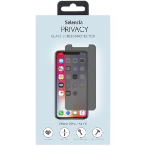 Selencia Gehard Glas Privacy Screenprotector Apple iPhone 11 Pro / Xs / X
