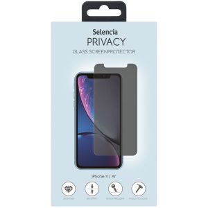 Selencia Gehard Glas Privacy Screenprotector Apple iPhone 12 (Pro) / 11 /Xr