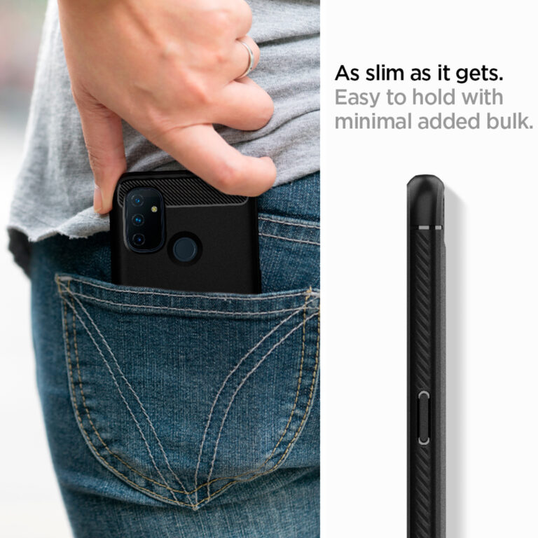 Spigen Rugged Armor Backcover OnePlus Nord N100 - Zwart - Afbeelding 6