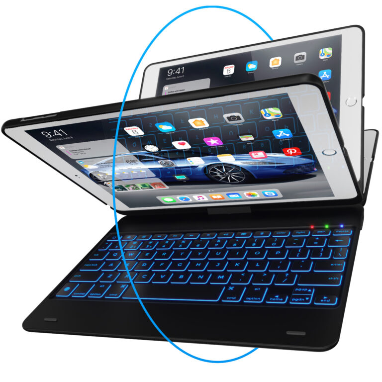 Keyboard Bookcase QWERTY Apple iPad (2018) / (2017) / Air (2) / Pro 9.7 - Afbeelding 5
