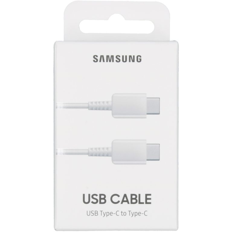 Samsung Originele USB-C naar USB-C kabel - 3A - 1 meter - Wit - Afbeelding 4