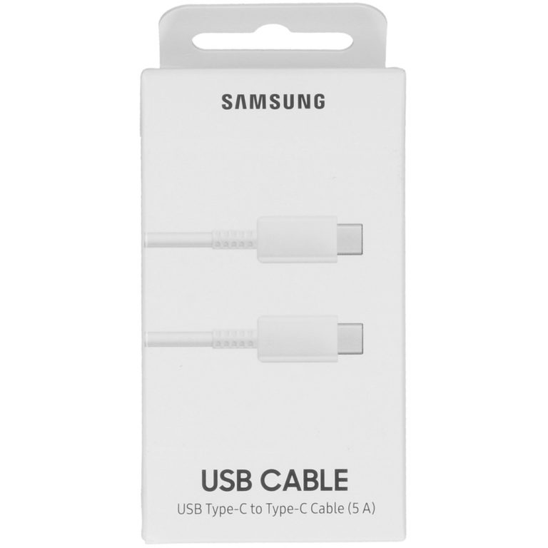 Samsung Originele USB-C naar USB-C kabel - 5A - 1 meter - Wit - Afbeelding 4