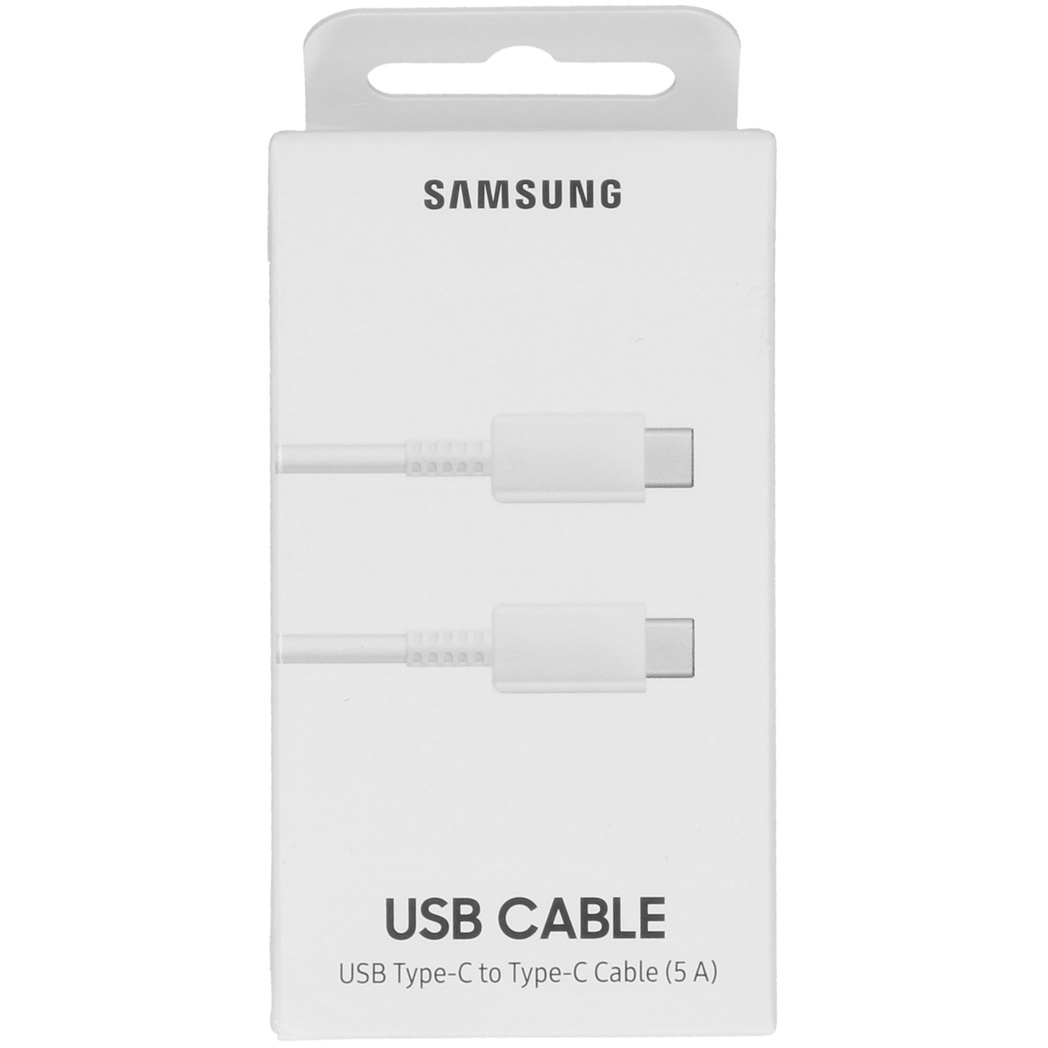 Samsung Originele USB-C naar USB-C kabel - 5A - 1 meter - Wit - Afbeelding 4