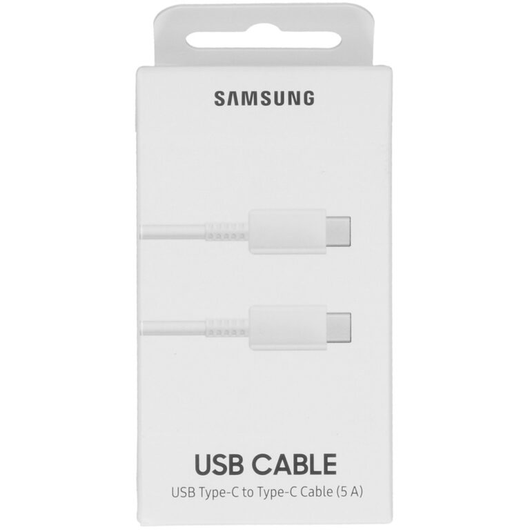 Samsung Originele USB-C naar USB-C kabel - 5A - 1 meter - Wit - Afbeelding 4
