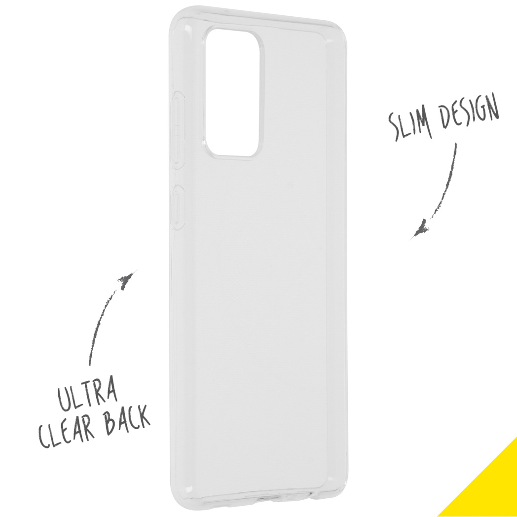 Accezz Clear Backcover Samsung Galaxy A72 - Transparant - Afbeelding 2
