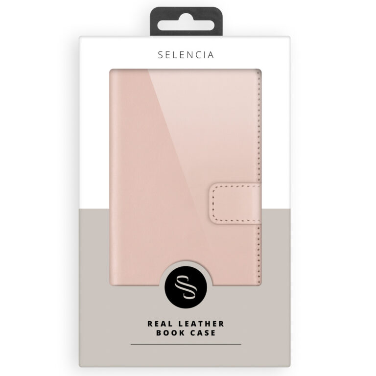 Selencia Echt Lederen Bookcase Apple iPhone 11 - Roze - Afbeelding 10