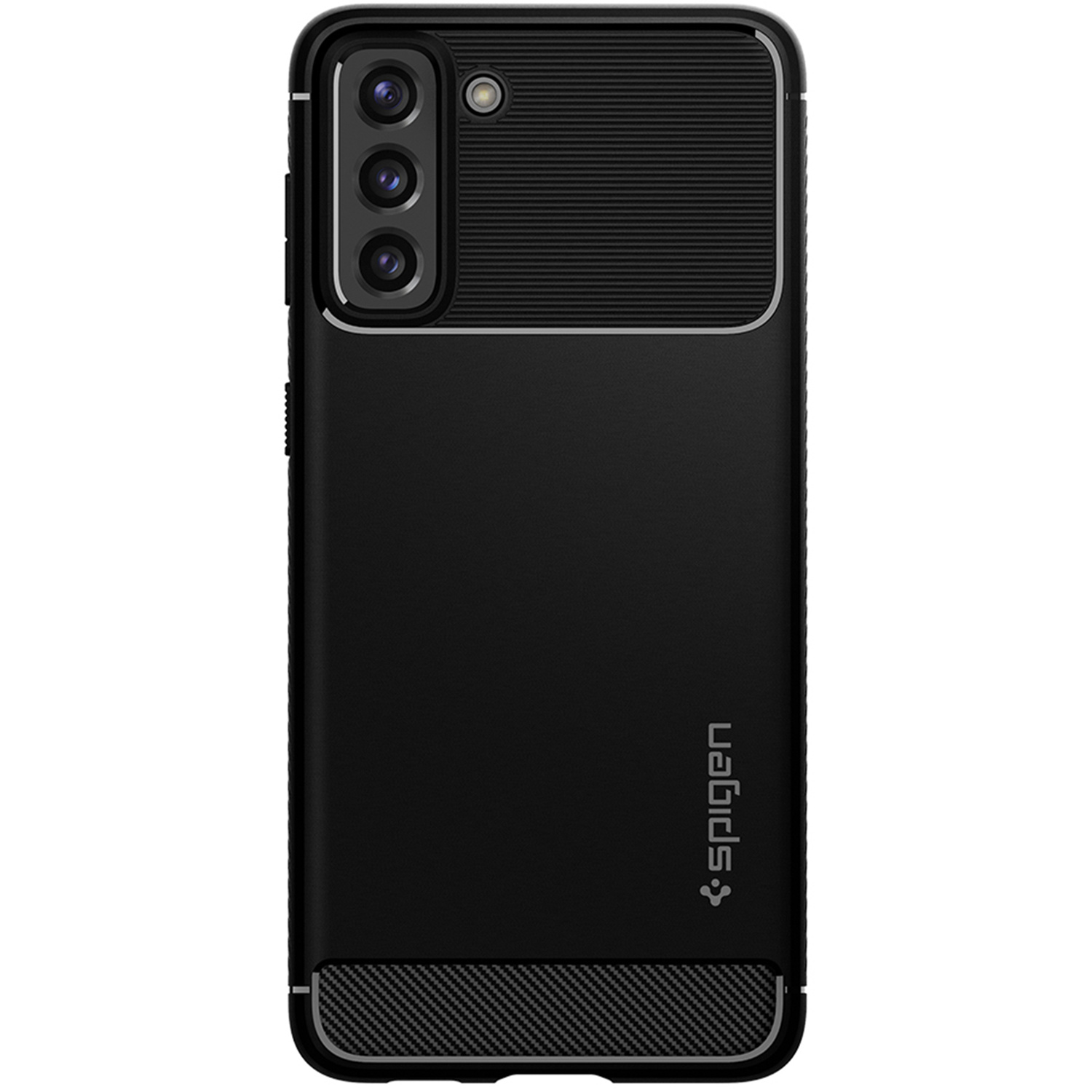 Spigen Rugged Armor Backcover Samsung Galaxy S21 – Zwart