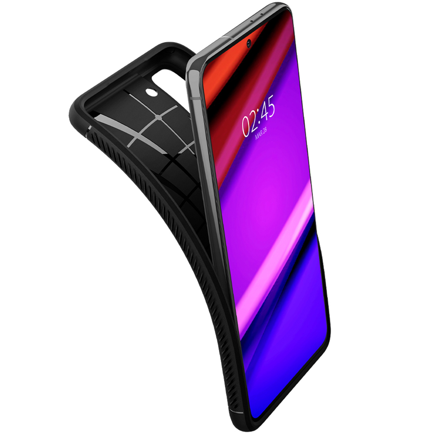 Spigen Rugged Armor Backcover Samsung Galaxy S21 - Zwart - Afbeelding 5