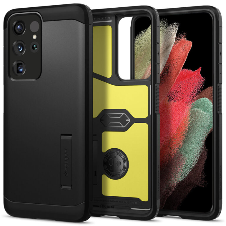Spigen Tough Armor Backcover Samsung Galaxy S21 Ultra - Zwart - Afbeelding 2