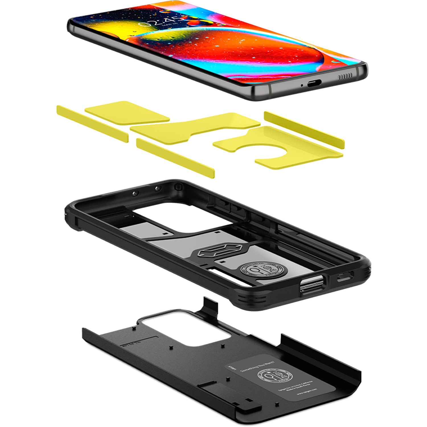 Spigen Tough Armor Backcover Samsung Galaxy S21 Ultra - Zwart - Afbeelding 5