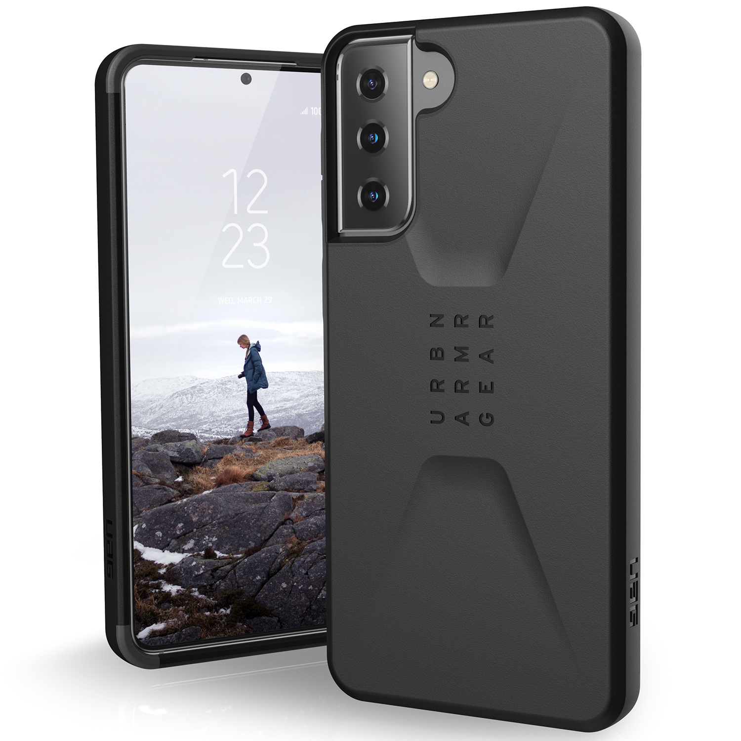 UAG Civilian Backcover Samsung Galaxy S21 Plus – Zwart