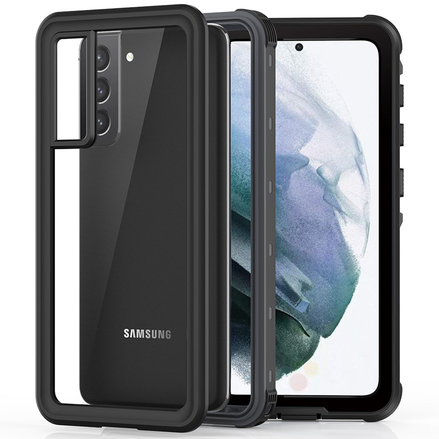 Redpepper Dot Plus Waterproof Backcover Galaxy S21 – Zwart
