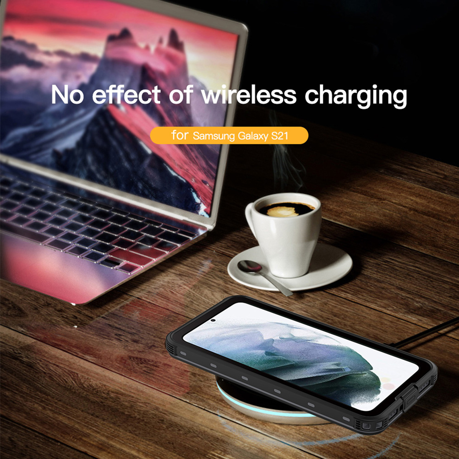 Redpepper Dot Plus Waterproof Backcover Galaxy S21 - Zwart - Afbeelding 6