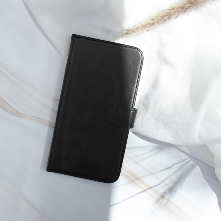 Selencia Echt Lederen Bookcase Samsung Galaxy S21 Plus - Zwart - Afbeelding 9