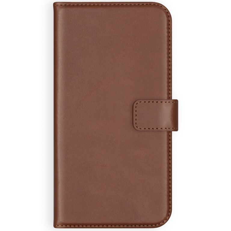 Selencia Echt Lederen Bookcase Samsung Galaxy S21 Plus - Lichtbruin - Afbeelding 2