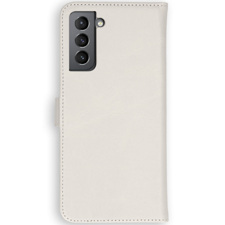 Selencia Echt Lederen Bookcase Samsung Galaxy S21 Plus - Greige - Afbeelding 3