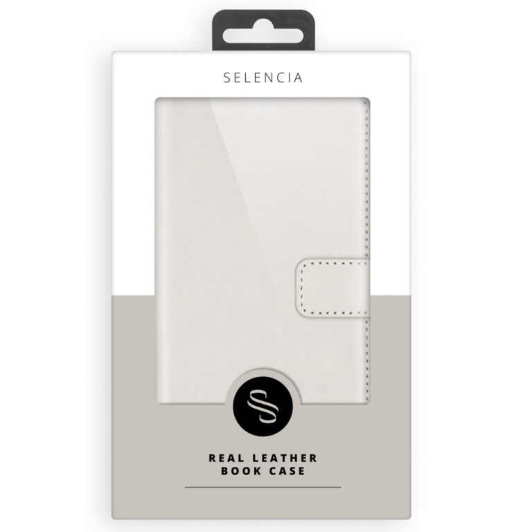 Selencia Echt Lederen Bookcase Samsung Galaxy S21 Plus - Greige - Afbeelding 10