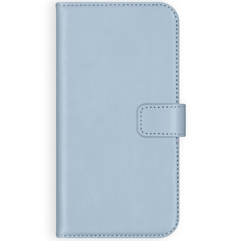 Selencia Echt Lederen Bookcase Samsung Galaxy S21 Plus - Lichtblauw - Afbeelding 2