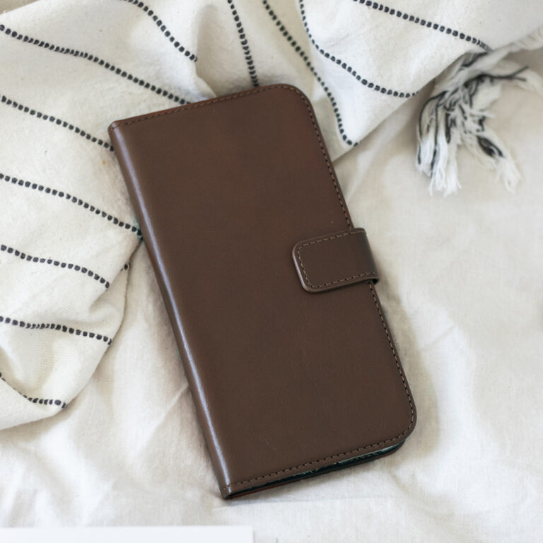 Selencia Echt Lederen Bookcase Samsung Galaxy S21 - Bruin - Afbeelding 5