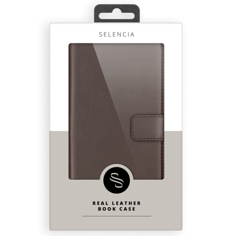 Selencia Echt Lederen Bookcase Samsung Galaxy S21 - Bruin - Afbeelding 10