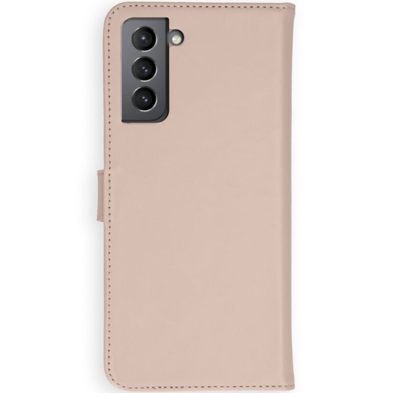 Selencia Echt Lederen Bookcase Samsung Galaxy S21 - Roze - Afbeelding 3