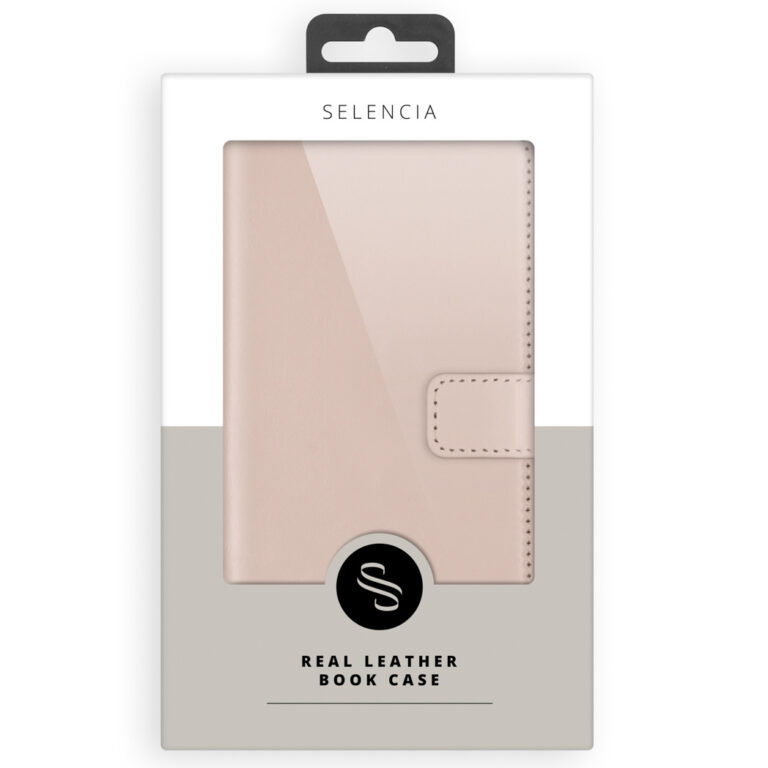 Selencia Echt Lederen Bookcase Samsung Galaxy S21 - Roze - Afbeelding 10