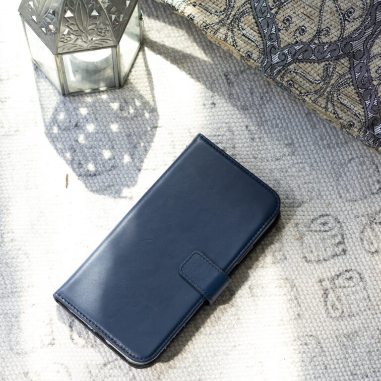 Selencia Echt Lederen Bookcase Samsung Galaxy S21 - Blauw - Afbeelding 8