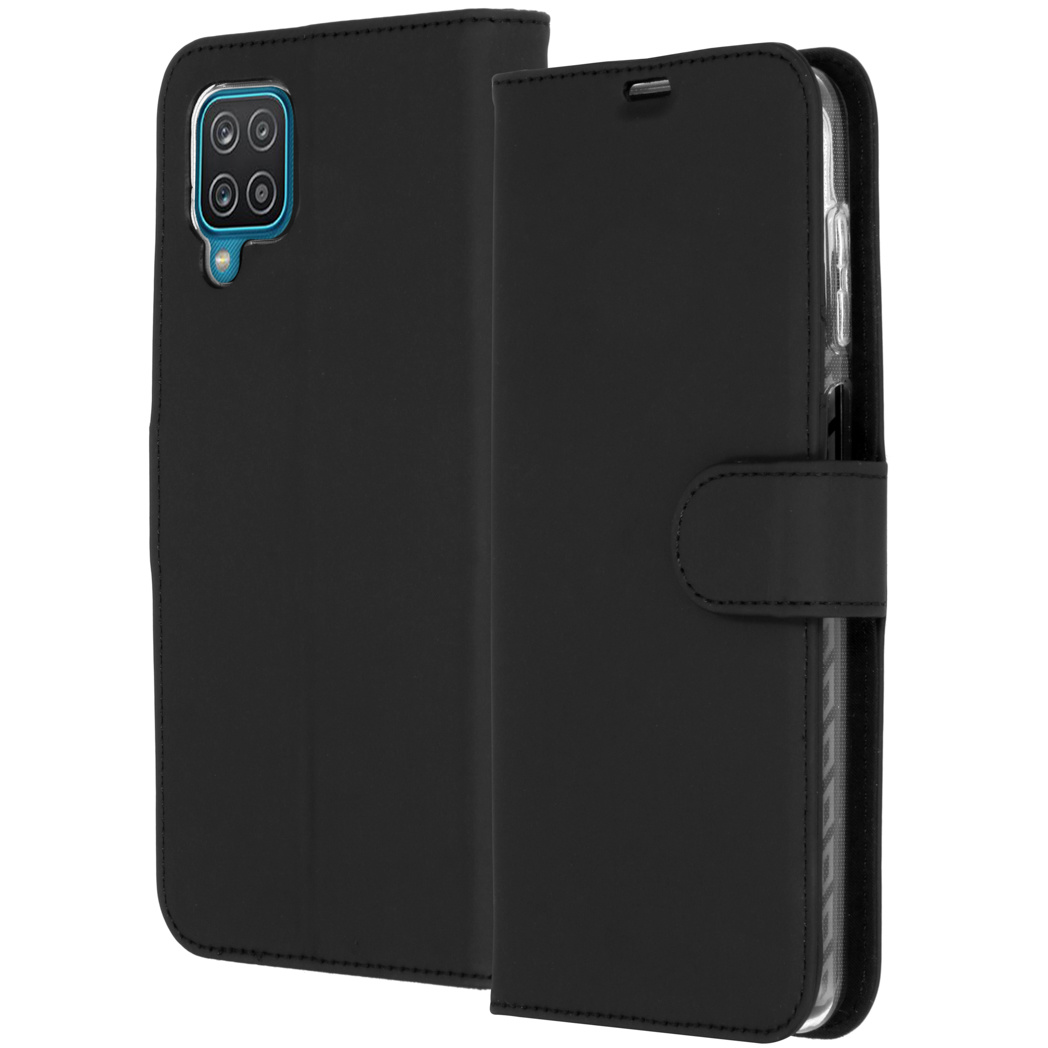 Accezz Wallet Softcase Bookcase Samsung Galaxy A12 – Zwart