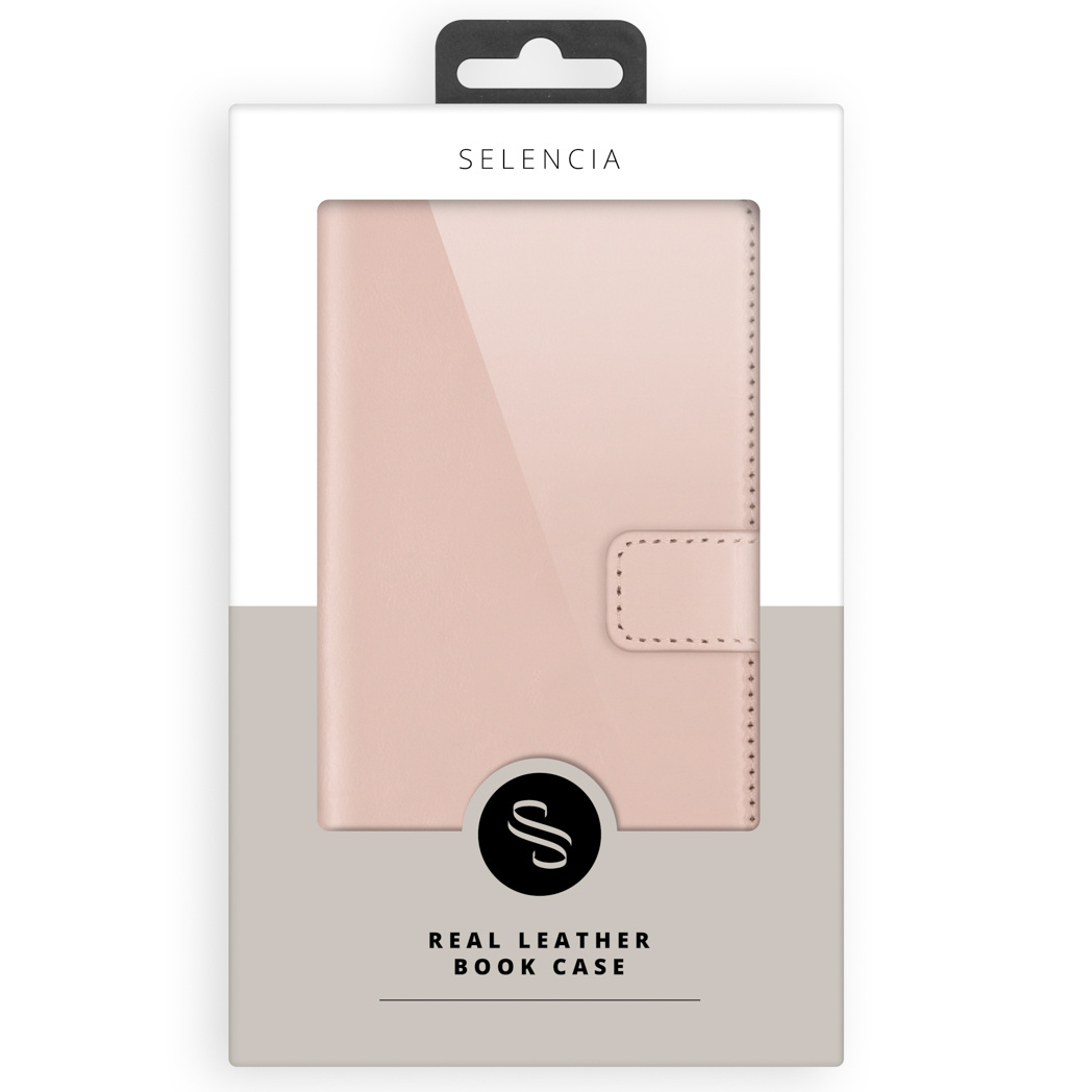 Selencia Echt Leren Bookcase Samsung Galaxy A52(s) (5G/4G) - Dusty Pink - Afbeelding 10
