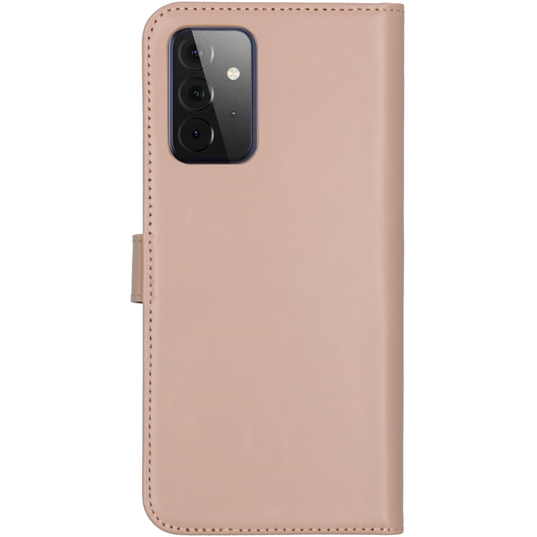 Selencia Echt Leren Bookcase Samsung Galaxy A72 - Dusty Pink - Afbeelding 3