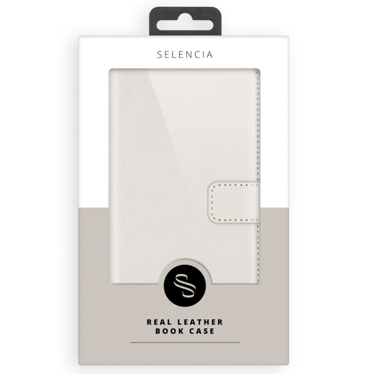 Selencia Echt Lederen Bookcase Samsung Galaxy A72 - Greige - Afbeelding 10
