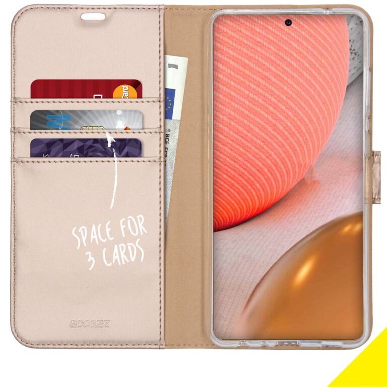 Accezz Wallet Softcase Bookcase Samsung Galaxy A72 - Goud - Afbeelding 3