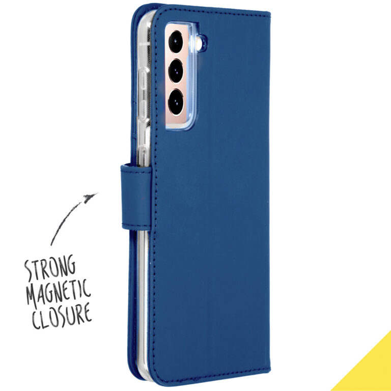 Accezz Wallet Softcase Bookcase Samsung Galaxy S21 - Donkerblauw - Afbeelding 2