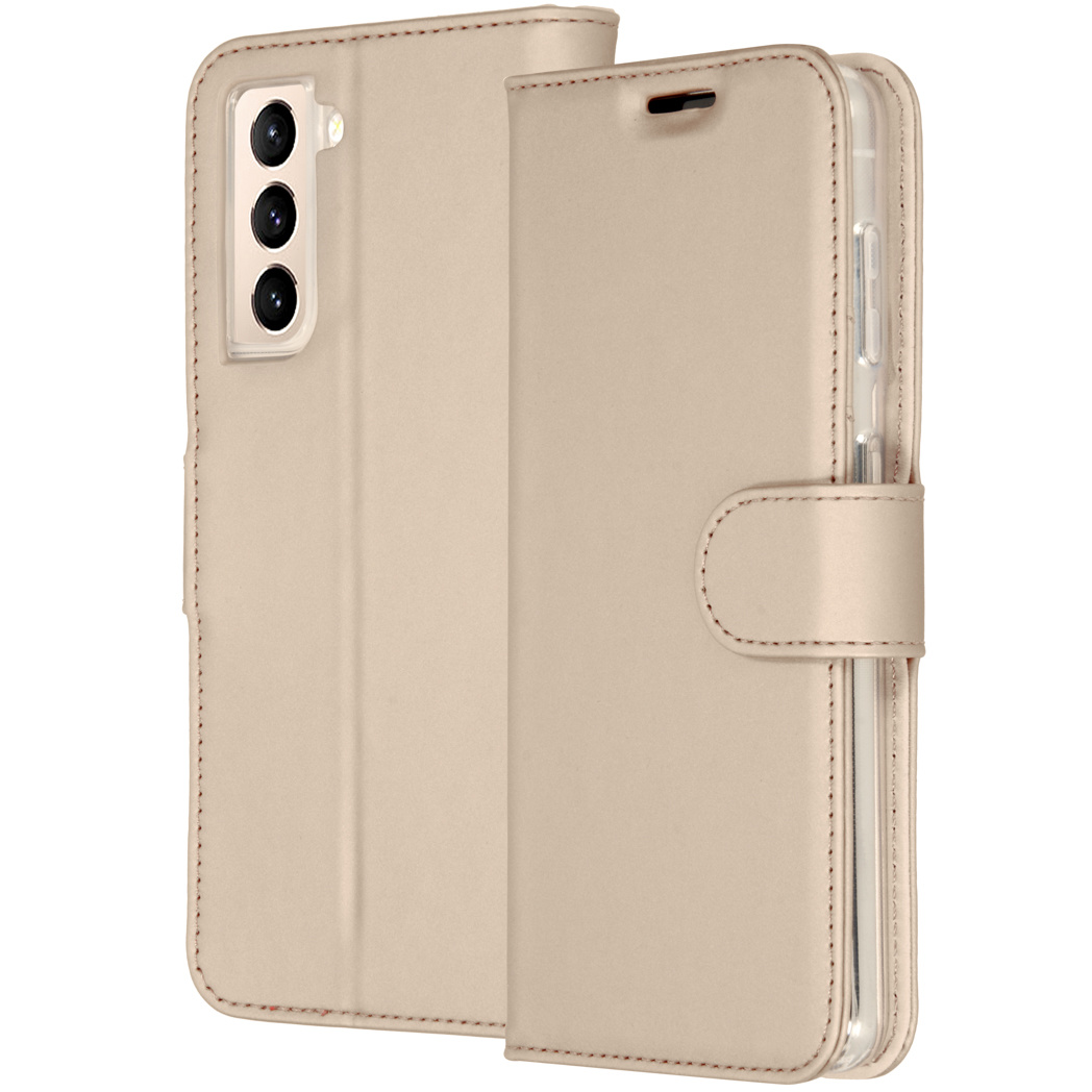 Accezz Wallet Softcase Bookcase Galaxy S21 Plus – Goud