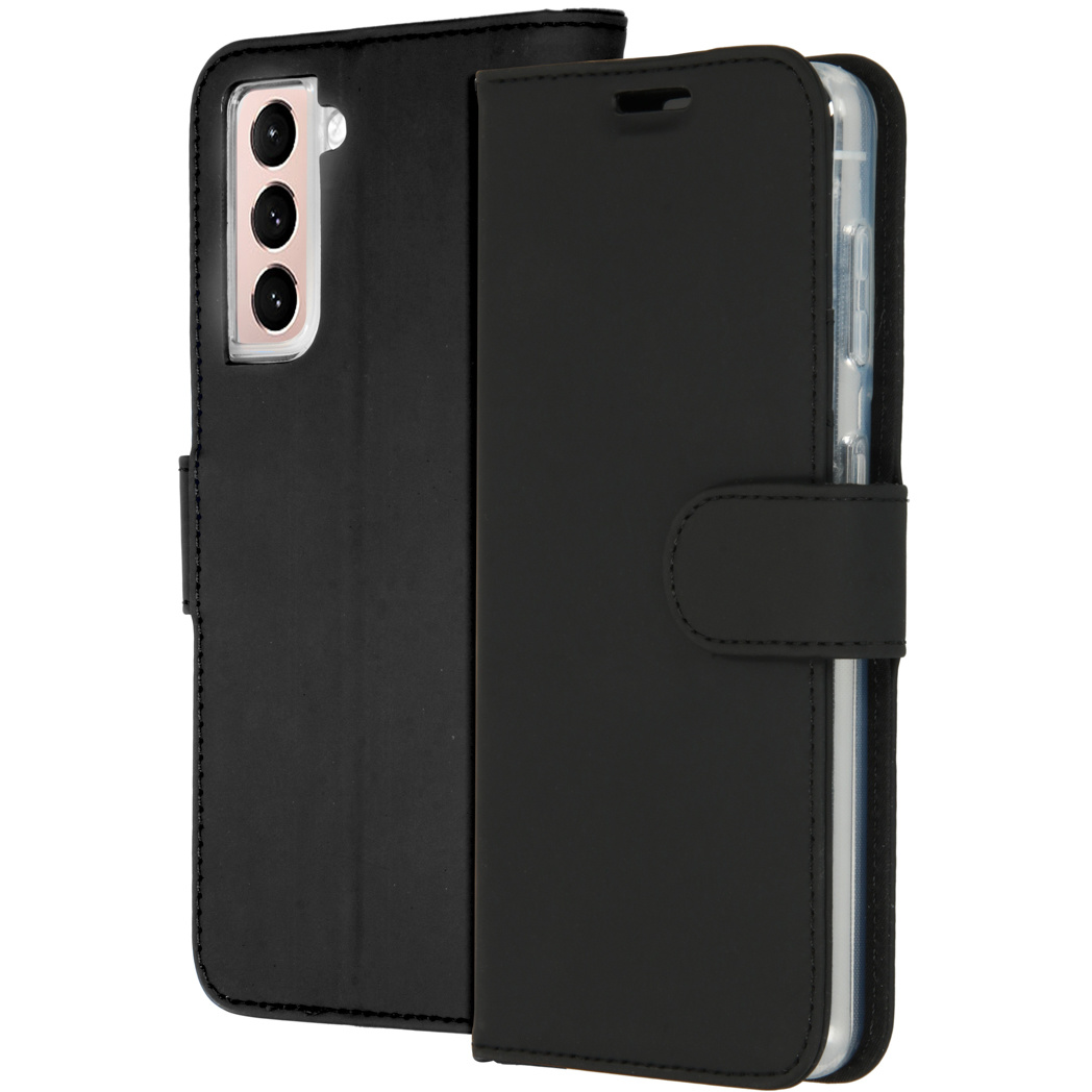 Accezz Wallet Softcase Bookcase Samsung Galaxy S21 – Zwart