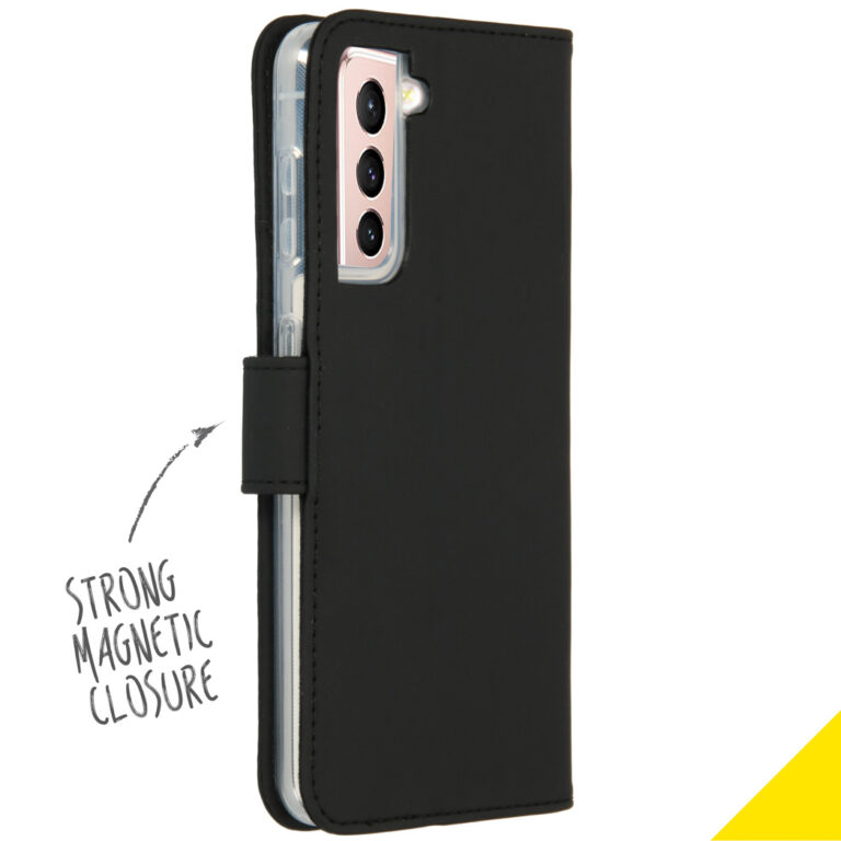 Accezz Wallet Softcase Bookcase Samsung Galaxy S21 Plus - Zwart - Afbeelding 2